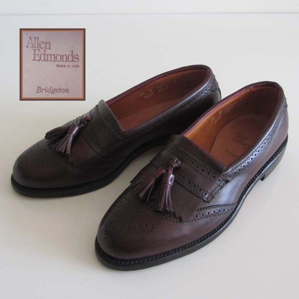 ALLEN EDMONDS Bridgeton kiltie tassel loafers 7.5